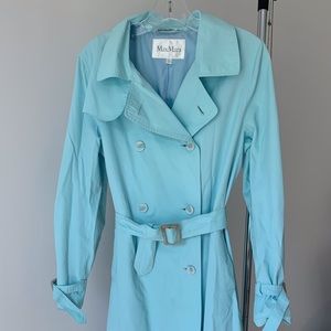 MaxMara Light Blue Trench Coat